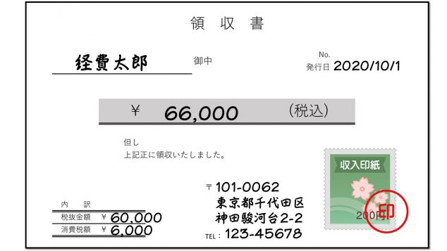 一覧表あり 領収書に貼る収入印紙の金額は 金額から注意点まで解説 Tokium トキウム 経費精算 請求書受領クラウド